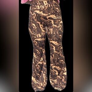 Animal Print Flare Leggings